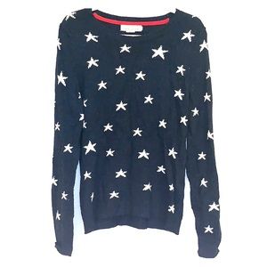 Navy Blue Sweater With White Stars
